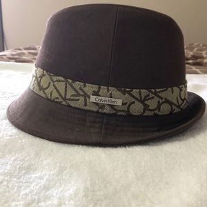 Calvin Klein brown fedora